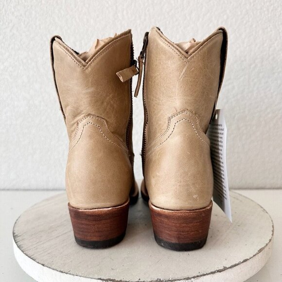 Lane PLAIN JANE Womens Cowboy Booties 5 Butterscotch Western Cowgirl Short Boots - Picture 3 of 13